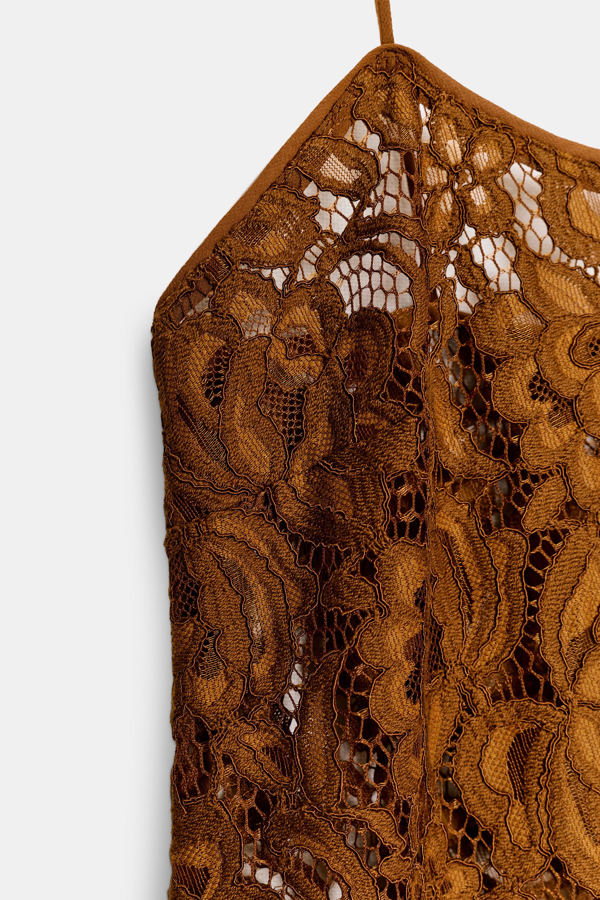 LACE STRAP TOP ZW COLLECTION LIMITED EDITION